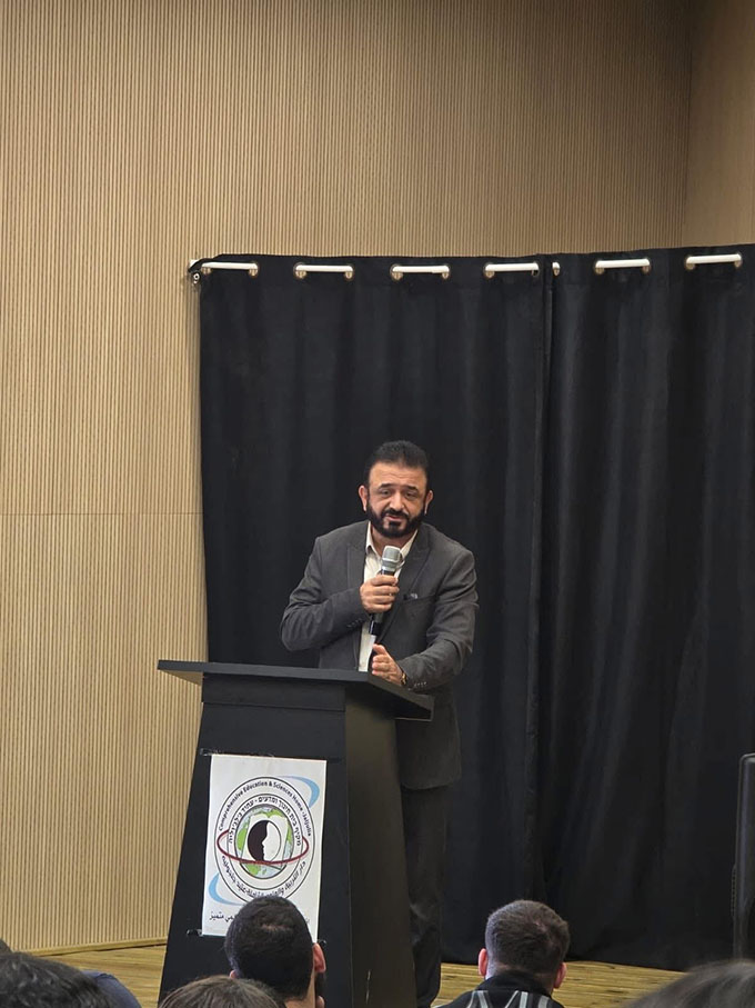 محاضرة للشيخ حسني لحام في دار التربية والعلوم - ثانوية جلجولية 